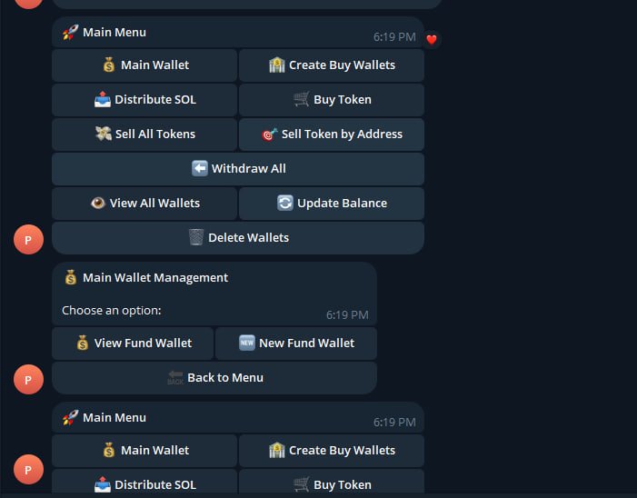 Telegram Bot Bundler For Pumfun 